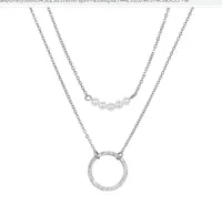 Stainless Steel 14K Gold Plated Fashion Plating Geometric Necklace sku image 1