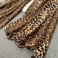 Women's Party Street Sexy Leopard Full Length Jumpsuits main image 3