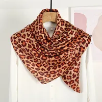 Women's Ethnic Style Sweet Color Block Satin Printing Scarf sku image 14