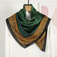 Women's Ethnic Style Sweet Color Block Satin Printing Scarf sku image 19