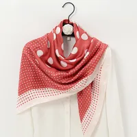 Women's Ethnic Style Sweet Color Block Satin Printing Scarf sku image 7