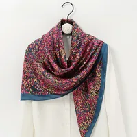 Women's Ethnic Style Sweet Color Block Satin Printing Scarf sku image 8