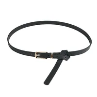 Sweet Simple Style Solid Color Pu Leather Alloy Women's Leather Belts main image 2
