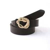 Classic Style Snake Pu Leather Alloy Plating Women's Leather Belts sku image 3