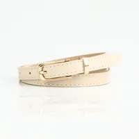 Sweet Simple Style Solid Color Pu Leather Alloy Women's Leather Belts sku image 8