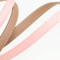 Sweet Simple Style Solid Color Pu Leather Alloy Women's Leather Belts main image 5