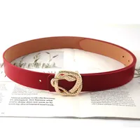 Classic Style Snake Pu Leather Alloy Plating Women's Leather Belts main image 5