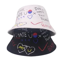 Unisex Commute Graffiti Flat Eaves Bucket Hat main image 3