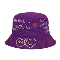 Unisex Commute Graffiti Flat Eaves Bucket Hat sku image 1
