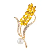 Simple Style Flower Artificial Crystal Inlay Zircon Women's Brooches sku image 4