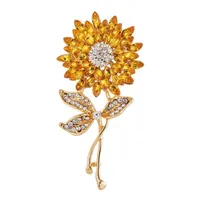 Simple Style Flower Artificial Crystal Inlay Zircon Women's Brooches main image 4