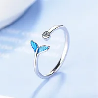 Simple Style Fish Tail Alloy Plating Silver Plated Women's Rings main image 2
