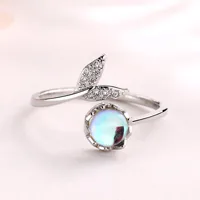 Simple Style Fish Tail Alloy Plating Silver Plated Women's Rings main image 1