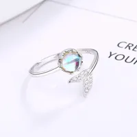 Simple Style Fish Tail Alloy Plating Silver Plated Women's Rings main image 4