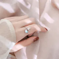 Simple Style Fish Tail Alloy Plating Silver Plated Women's Rings main image 5