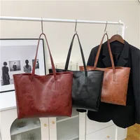 Women's Large All Seasons Pu Leather Vacation Streetwear Shoulder Bag Tote Bag main image 1