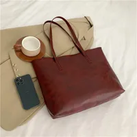Women's Large All Seasons Pu Leather Vacation Streetwear Shoulder Bag Tote Bag sku image 2