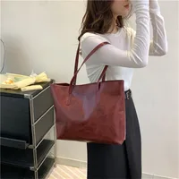 Women's Large All Seasons Pu Leather Vacation Streetwear Shoulder Bag Tote Bag main image 3
