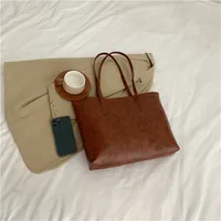 Women's Large All Seasons Pu Leather Vacation Streetwear Shoulder Bag Tote Bag sku image 3
