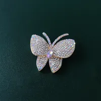 Classic Style Butterfly Alloy Rhinestone Women's Brooches main image 2