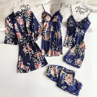 Women's Sexy Leaf Flower Polyester Printing Shorts Sets Pants Sets main image 3