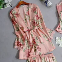 Women's Sexy Leaf Flower Polyester Printing Shorts Sets Pants Sets main image 4