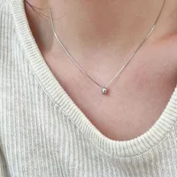 925 Sterling Silver Plating Water Droplets Necklace main image 1