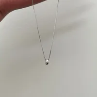 925 Sterling Silver Plating Water Droplets Necklace main image 4