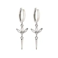1 Pair Sweet Geometric Plating Inlay Copper Zircon 18k Gold Plated Earrings sku image 1