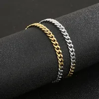 Stainless Steel 18K Gold Plated Casual Simple Style Plating Geometric Bracelets main image 2
