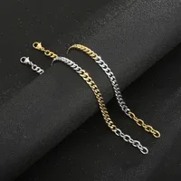 Stainless Steel 18K Gold Plated Casual Simple Style Plating Geometric Bracelets main image 4