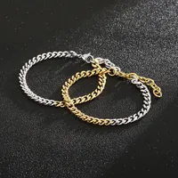 Stainless Steel 18K Gold Plated Casual Simple Style Plating Geometric Bracelets main image 1