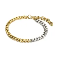 Stainless Steel 18K Gold Plated Casual Simple Style Plating Geometric Bracelets sku image 2
