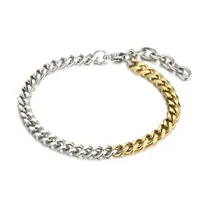 Stainless Steel 18K Gold Plated Casual Simple Style Plating Geometric Bracelets sku image 1