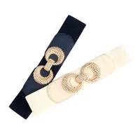 Basic Solid Color Woven Fabric Women's Woven Belts main image 2