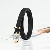 Cute Sweet Simple Style Solid Color Pu Leather Alloy Plating Women's Leather Belts sku image 1