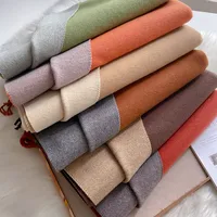 Women's Simple Style Color Block Imitation Cashmere Scarf main image 5