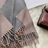 Women's Simple Style Color Block Imitation Cashmere Scarf sku image 8