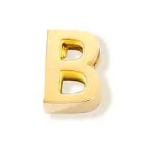 1 Piece Stainless Steel 14K Gold Plated Letter Polished Pendant sku image 41