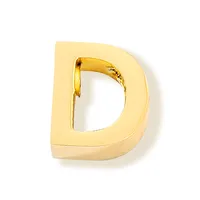 1 Piece Stainless Steel 14K Gold Plated Letter Polished Pendant sku image 42