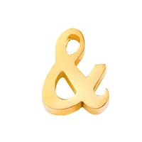 1 Piece Stainless Steel 14K Gold Plated Letter Polished Pendant sku image 55