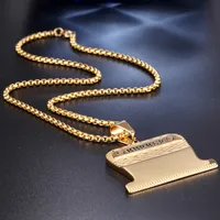 Casual Vintage Style Geometric Stainless Steel None 18K Gold Plated Men'S main image 3