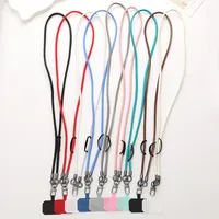 Simple Style Solid Color Pu Leather Knitting Chain Mobile Phone Chain main image 1