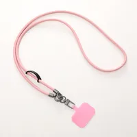 Simple Style Solid Color Pu Leather Knitting Chain Mobile Phone Chain main image 5