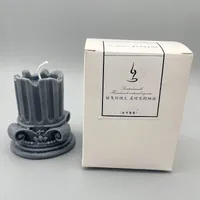 Vintage Style Solid Color Wax Candle sku image 3