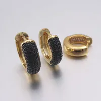Simple Style Circle Copper Zircon 18K Gold Plated Earrings main image 6