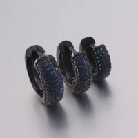 Simple Style Circle Copper Zircon 18K Gold Plated Earrings main image 5