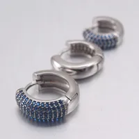 Simple Style Circle Copper Zircon 18K Gold Plated Earrings main image 3