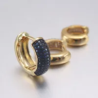 Simple Style Circle Copper Zircon 18K Gold Plated Earrings main image 4