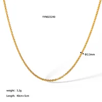 304 Stainless Steel 18K Gold Plated IG Style Plating Solid Color Bracelets Necklace sku image 1